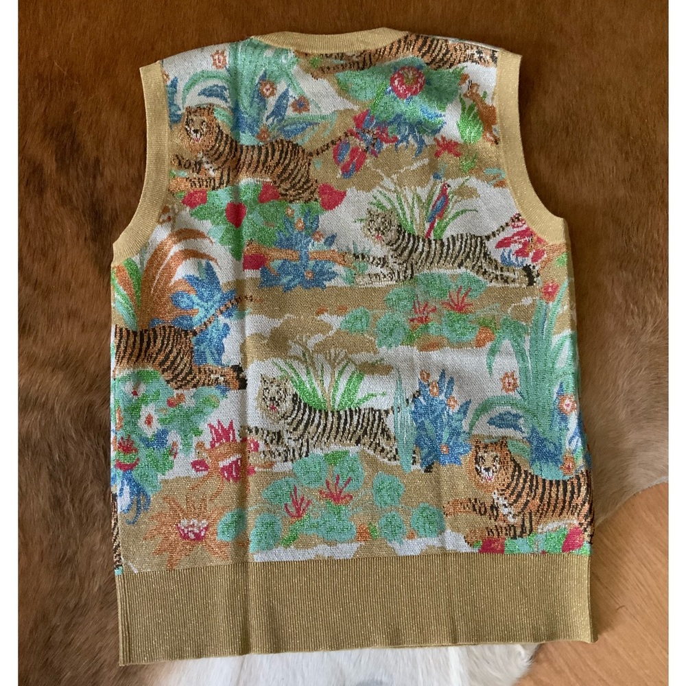 Gucci Tiger Jacquard Vest - Picture 5 of 11